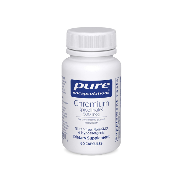 Pure Encapsulations Chromium (Picolinate) 500 mcg, 60 Capsules