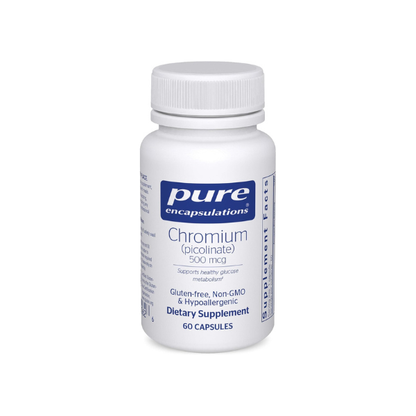 Pure Encapsulations Chromium (Picolinate) 500 mcg, 60 Capsules