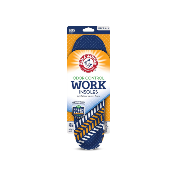 Arm & Hammer Work Boot Insoles, Memory Foam Arch Support