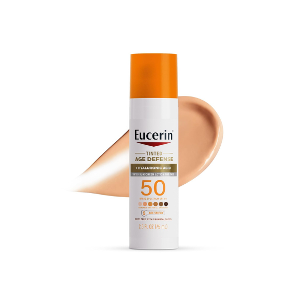 Eucerin Sun Age Defense Tinted Face Lotion SPF 50, 2.5 FL OZ