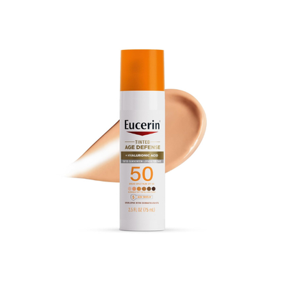 Eucerin Sun Age Defense Tinted Face Lotion SPF 50, 2.5 FL OZ