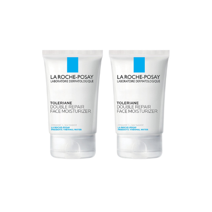 La Roche-Posay Toleriane Double Repair Face Moisturizer,Daily Moisturizer Face Cream with Ceramide and Niacinamide for All Skin Types,Oil Free,Fragrance Free,(Pack of 2)