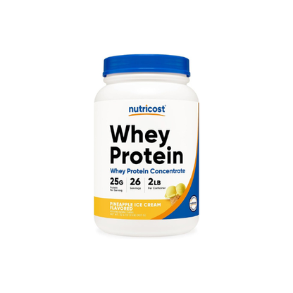 Nutricost Whey Protein Powder Pineapple (2 LBS) - Gluten-Free, GMO-Free, from Whey Protein Concentrate