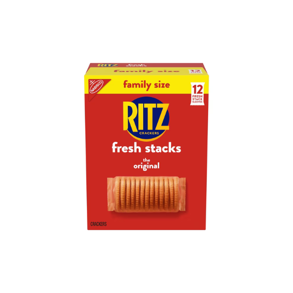 (3 pack) RITZ Fresh Stacks Original Crackers, Travel Snacks, Family Size, 17.8 oz (12 Multi Snack Packs)