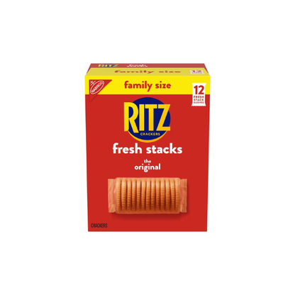 (3 pack) RITZ Fresh Stacks Original Crackers, Travel Snacks, Family Size, 17.8 oz (12 Multi Snack Packs)