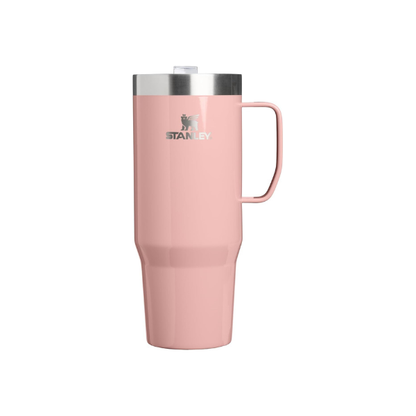 STANLEY The Everyday Suburban Mug | 30 oz | Drink Through Lid | Cup for Coffee, Tea and Drinks | Insulated Stainless Steel Coffee Mug | BPA-Free | Peach Rose Gloss
