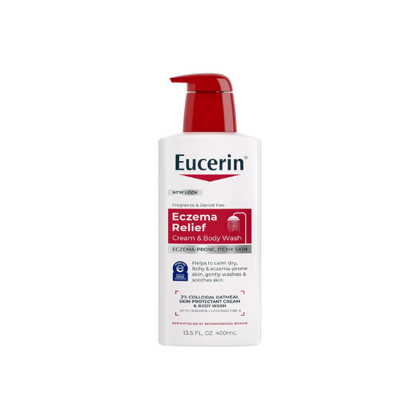 Eucerin Eczema Relief Cream and Body Wash, 13.5 FL OZ