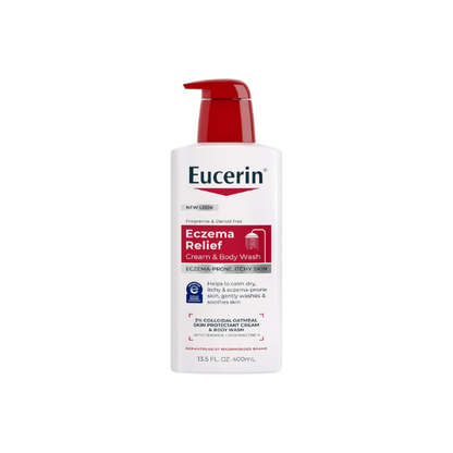 Eucerin Eczema Relief Cream and Body Wash, 13.5 FL OZ