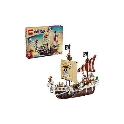 LEGO ONE PIECE The Going Merry Pirate Ship Building Blocks - Pretend Play Adventure Toy for Boys & Girls, 10+ - Straw Hat Crew Toy Figures & Playset for Anime Fans - Gift Idea for Birthdays - 75639
