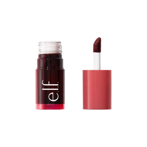 e.l.f. Sheer For It Blush Tint, Buildable Stain For Lips + Cheeks, Cherry Cola, 0.22 fl oz