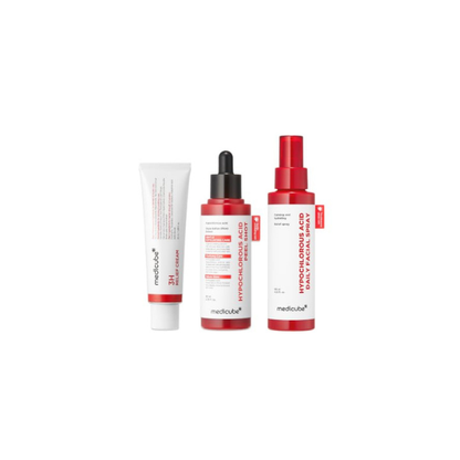 medicube Clear Skin Rescue Trio - Relief Cream, Peel Shot, Soothing Spray