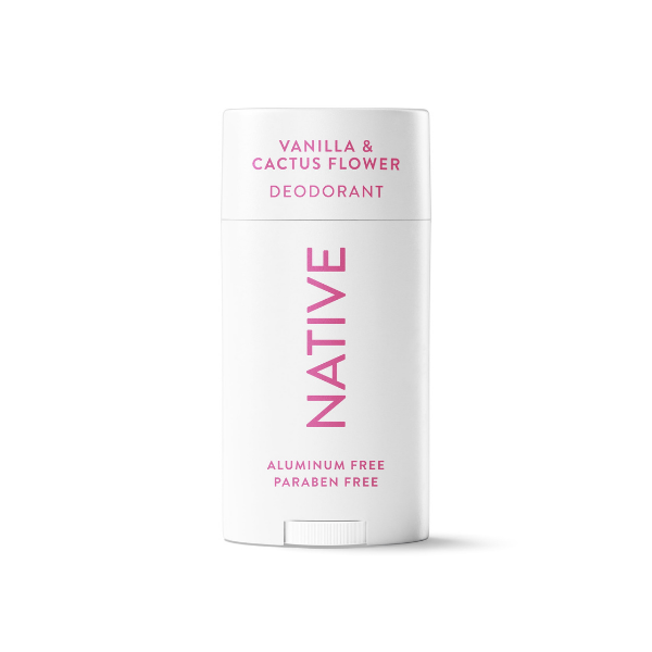 Native Deodorant For Women, Aluminum Free, Solid Deodorant Stick, Vanilla & Cactus Flower, 2.65 oz