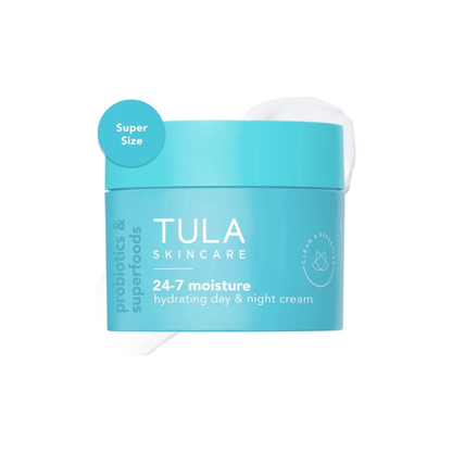 TULA Prebiotic Skin Care Supersize 24-7 Moisture Hydrating Day & Night Cream 3.4 oz