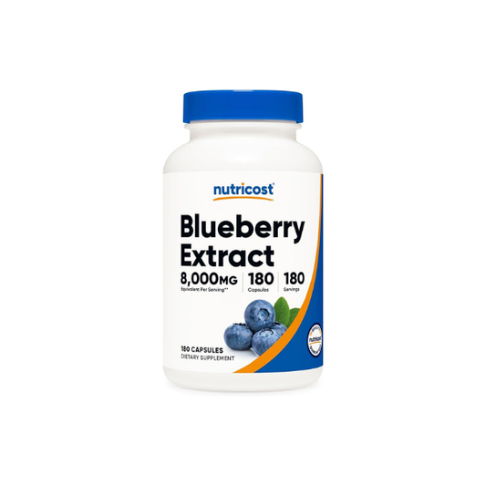 Nutricost Blueberry Extract 180 Capsules for 180 Servings Per Bottle
