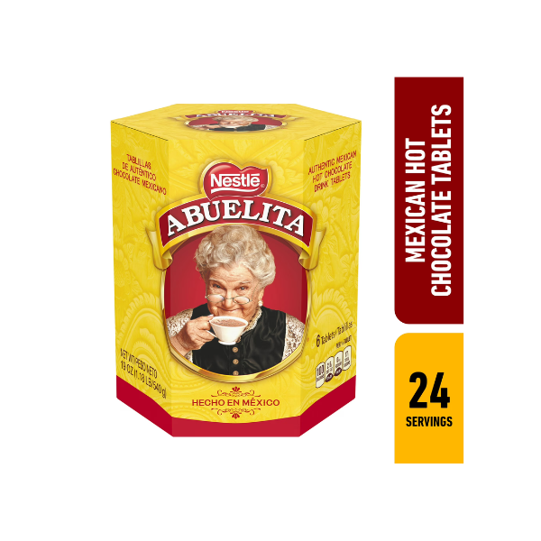 Nestle Abuelita Mexican Hot Chocolate Tablets Cinco de Mayo Food, 19 oz, Box, Instant