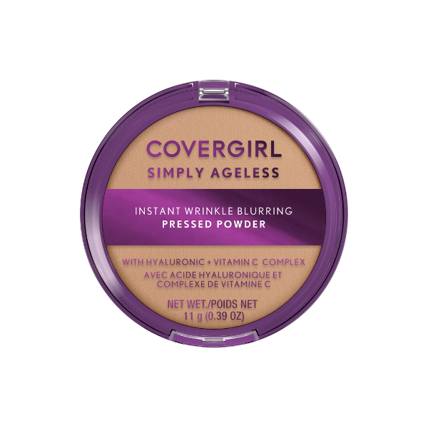 COVERGIRL Simply Ageless Wrinkle Defying Pressed Powder, 225 Buff Beige, 3.9 oz