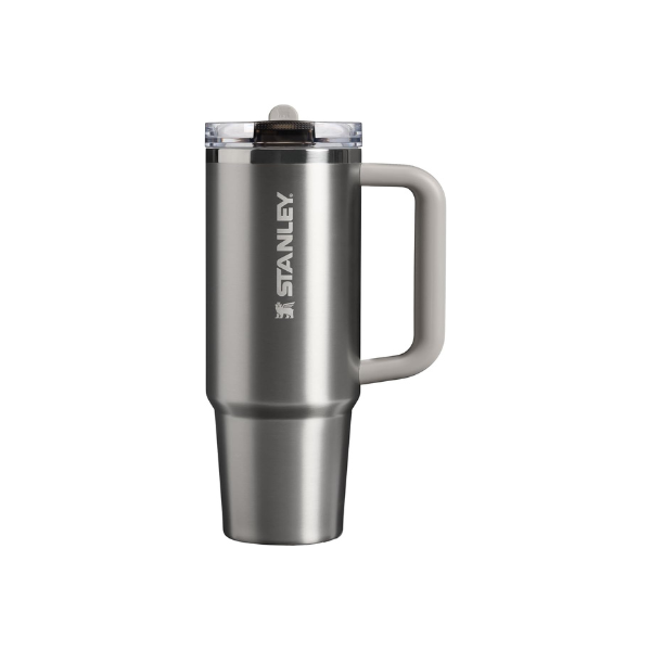 STANLEY Quencher ProTour Flipstraw Tumbler, 30 oz, Stainless Steel Ash