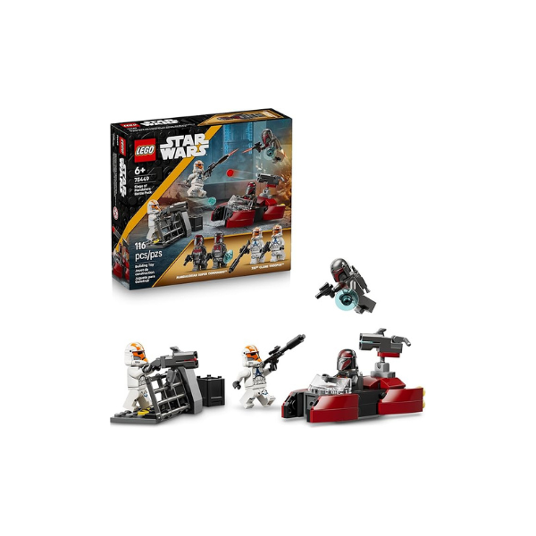 LEGO Star Wars Siege of Mandalore Battle Pack Building Toy for Boys & Girls - The Mandalorian Pretend Play Set W/4 Character Minifigures for Kids & Fans, Ages 6+ - Gift Idea for Birthdays - 75449