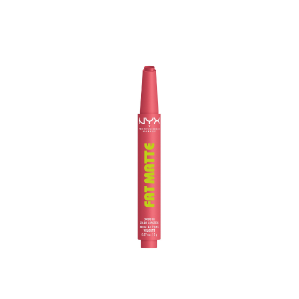 NYX Professional Makeup Fat Matte Lipstick, Smooth Color Long Lasting Lipstick, Pink Puff, 0.07 oz