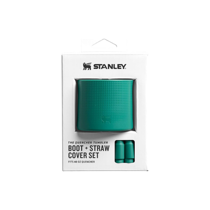 Stanley Quencher Boot and Straw Cover Cap | Anti-Slip Silicone Protector for Tumbler with Handle | Accessory Set for Stainless Steel Drinking Cup | BPA-Free