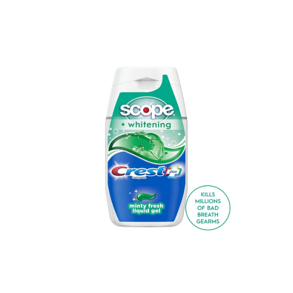 (2 pack) Crest Toothpaste, Complete Plus Scope Minty Fresh Liquid Gel Toothpaste 4.6 oz