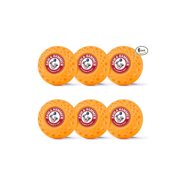 Arm & Hammer OdorBusterz Odor Eliminator Balls, Clean Burst, 6 Count – Baking Soda Odor Control for Closets, Drawers, Hampers & Small Spaces