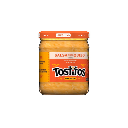 (3 pack) Tostitos Con Queso Cheese, No Artificial Colors, No Artificial Flavors, 15 oz Jar