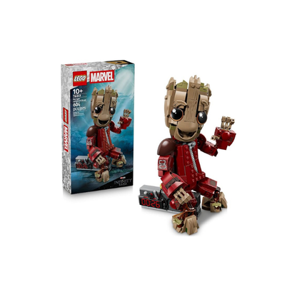 LEGO Marvel Ravager Jumpsuit Groot Building Toy for Boys & Girls, Ages 10+ - Posable Display & Play Figure W/Detonator Device - Gift Idea for Birthdays - 76341