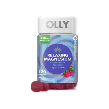 OLLY Relaxing Magnesium Gummies, Supports Muscle Relaxation* - 120 Count