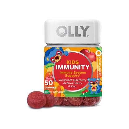 OLLY Kids Immunity, Immune Support Gummy ,* Cherry Berry - 50 Count