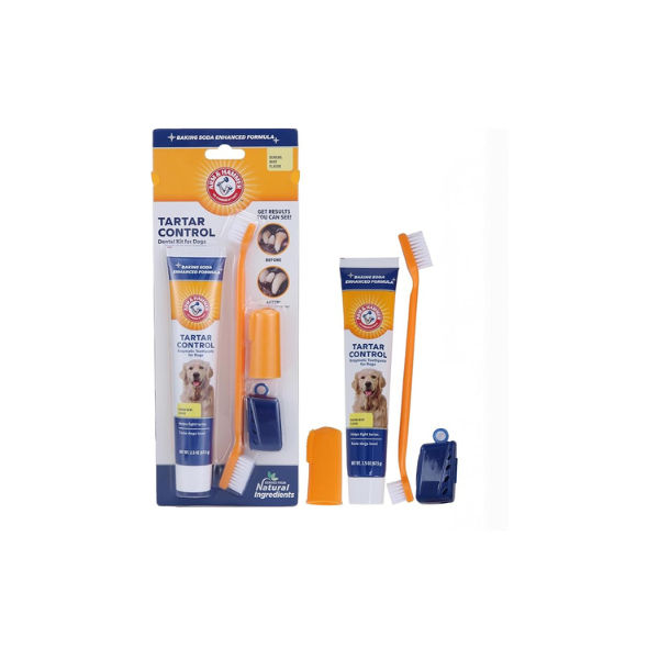 Arm & Hammer - Dog Toothbrush, Toothpaste Kit, Banana Mint, 2.5 oz