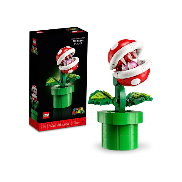 LEGO Super Mario Piranha Plant Building Sets for Adults - Mario Collectible for Men & Women, Ages 18+ Years - Gift for Birthdays - Bedroom, Home Office, or Book Shelf Decor - 71426
