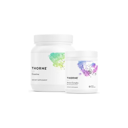 THORNE - Performance Power Duo - Amino Complex + Creatine Combo for Energy, Lean Muscle, and Endurance - NSF Certified for Sport - 30 to 90 Servings