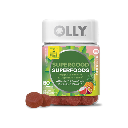 OLLY Supergood Superfoods, Supports Immune & Digestive Health* - 60 Count