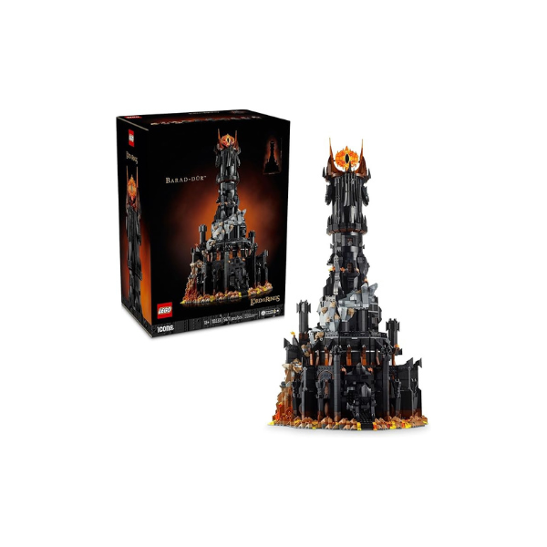 LEGO Icons The Lord of The Rings: Barad-dûr Building Set for Adults - The Lord of The Rings Collectible for Fans - Includes 10 Minifigures - Gift for Men and Women - 10333