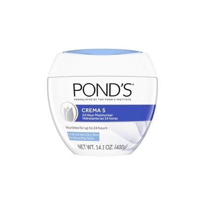 POND’S Crema S, Moisturizing Face Cream for Dry to Very Dry Skin – 14.1 oz