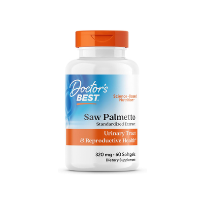 Doctor's BEST Saw Palmetto Extract Supplement, Non GMO, 60 Ct Softgels