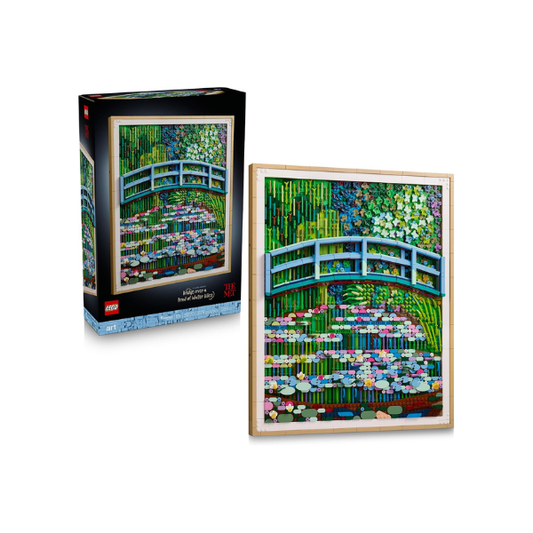 LEGO Art Claude Monet – Bridge Over a Pond of Water Lilies - Building Sets for Adults, Ages 18+ - Wall Decor for Living Room or Home Office - Gift for Women & Men - 31220