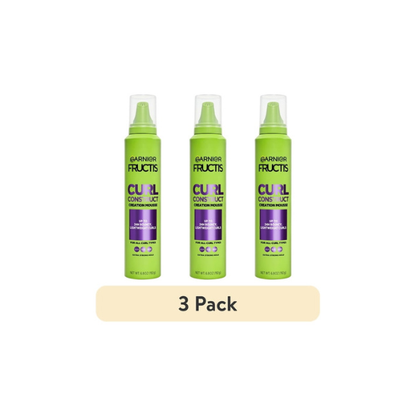 Garnier Fructis Style Curl Construct Creation Mousse, For Curly Hair, 6.8 oz.