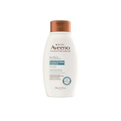 Aveeno Rose Water & Chamomile Shampoo for Dry Hair, Hydrating, 12 fl oz