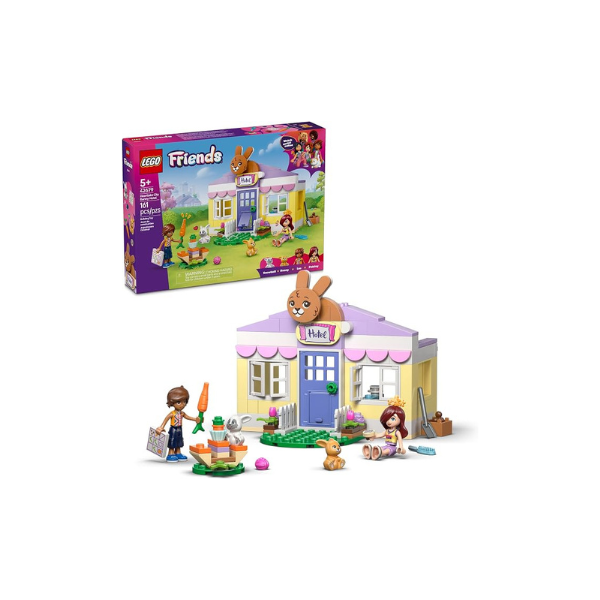 LEGO Friends Heartlake City Bunny Hotel Building Toy for Girls & Boys - Pretend Play Set for Kids, Ages 5+ - W/Paisley & Leo Minidolls, 2 Toy Bunnies, & Accessories - Gift Idea for Birthdays - 42679