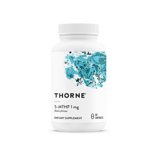 THORNE 5-MTHF 1 mg, Active Methylfolate Vitamin B9 Supplement, 60 Capsules