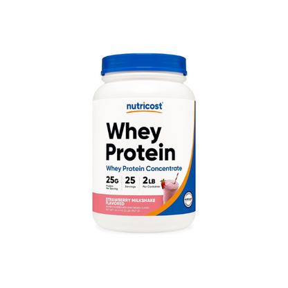 Nutricost Whey Protein Concentrate (Strawberry Milkshake) 2LBS