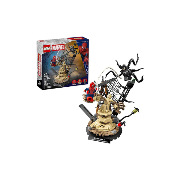 LEGO Marvel Epic Battle: Spider-Man vs. Sandman Building Toy for Boys & Girls - Super Hero Playset W/Venom, Sandman, & Spider-Man Minifigures - Gift Idea for Birthdays - Ages 9+ - 76334