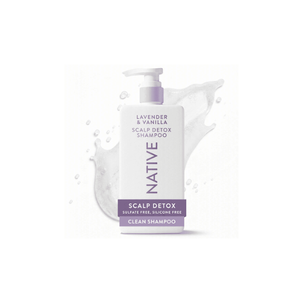 Native Scalp Detox Shampoo Lavender & Vanilla Cloud with Salicylic Acid, Sulfate Free 16.5 fl oz