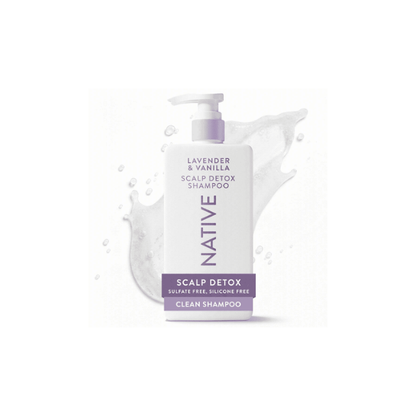 Native Scalp Detox Shampoo Lavender & Vanilla Cloud with Salicylic Acid, Sulfate Free 16.5 fl oz