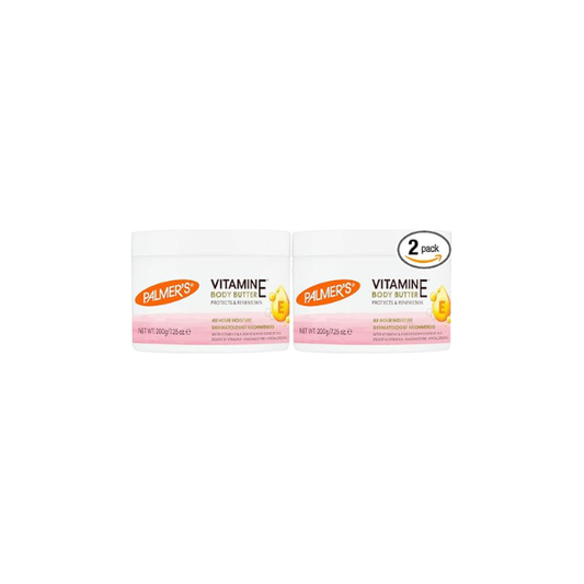 Palmer's Natural Vitamin E Body Butter, 7.25 Ounce (Pack of 2)