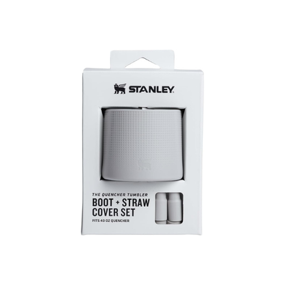 Stanley Quencher Boot and Straw Cover Cap | Anti-Slip Silicone Protector for Tumbler with Handle | Accessory Set for Stainless Steel Drinking Cup | BPA-Free