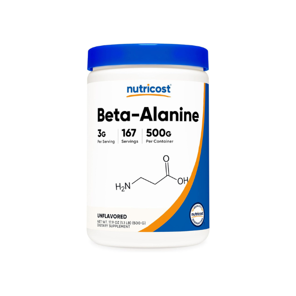 Nutricost Beta Alanine Powder 500 Grams (1.1lbs) Pure Beta Alanine