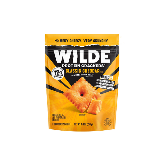 WILDE Protein Crackers Classic Cheddar, 7.4 oz.